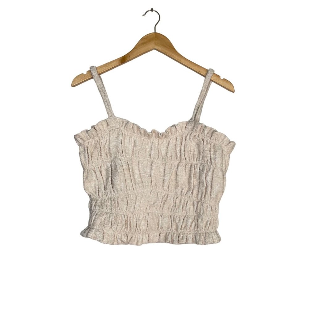 NEW Current Air Smocked Terry Cloth Tank Size Medium
